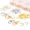 Jump Rings for Jewelry Making Kit, 1200 pcs Open Jump Rings Jewelry Repair Kit for Necklace Bracelet, Lobster Clasps and Closures Repair Supplies Kit with Pliers Tweezers (Gold/Silver)